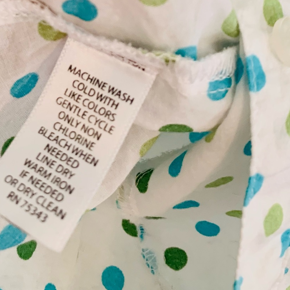 Willi Smith Polka Dot Button Down Top - image 7